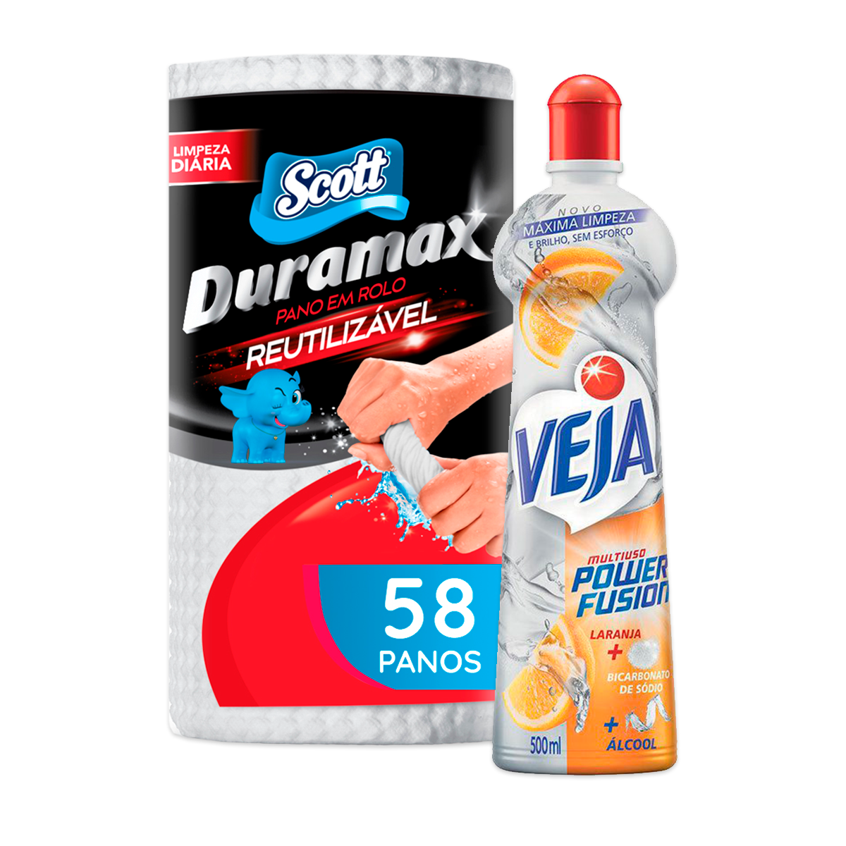 Kit Duramax + Veja Power Fusion Laranja