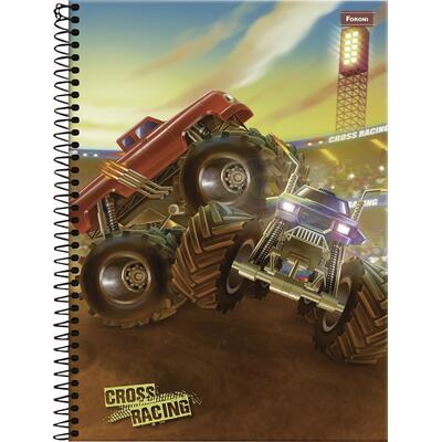 Caderno Cross Rancing Foroni 96 folhas un