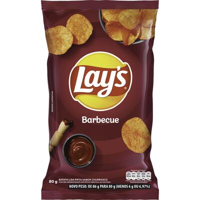 Salgadinho Batata Lay's Barbecue 80g