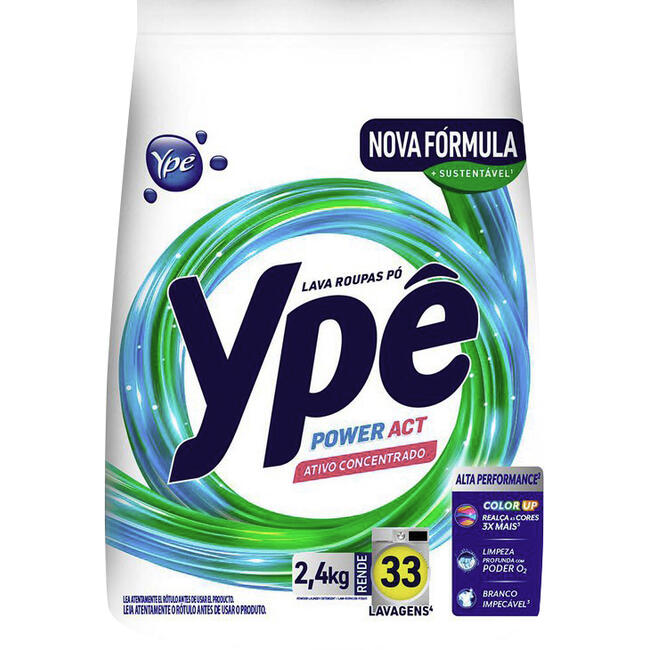 Lava Roupas em Pó Ypê Power ACT 2,4kg