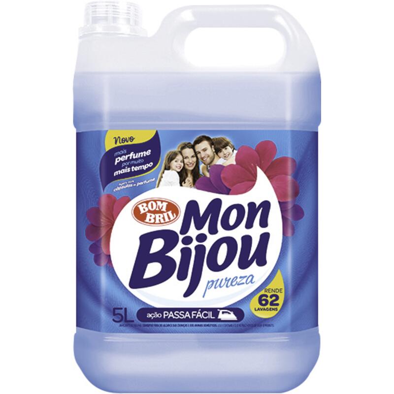 Amaciante para Roupa Mon Bijou Azul Pureza 5L
