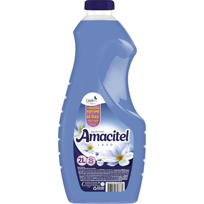 Amaciante de Roupas Amacitel Toque de Poesia Azul 2L