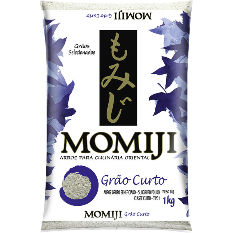 Arroz Japonês Momiji Grão Curto Tipo 1 1kg