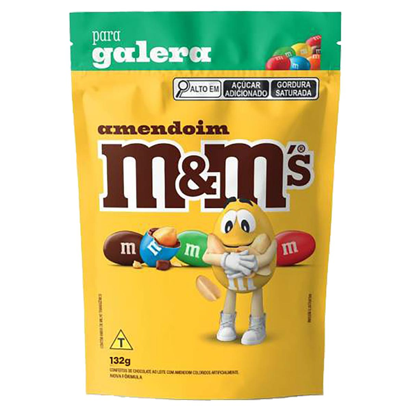 Confeito M&MS Amendoim para Galera 132g