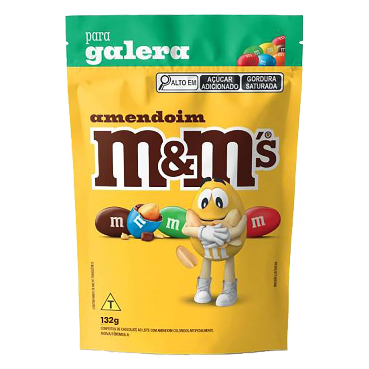Confeito M&MS Amendoim para Galera 132g