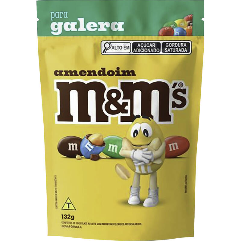 Confeito M&MS Amendoim para Galera 132g