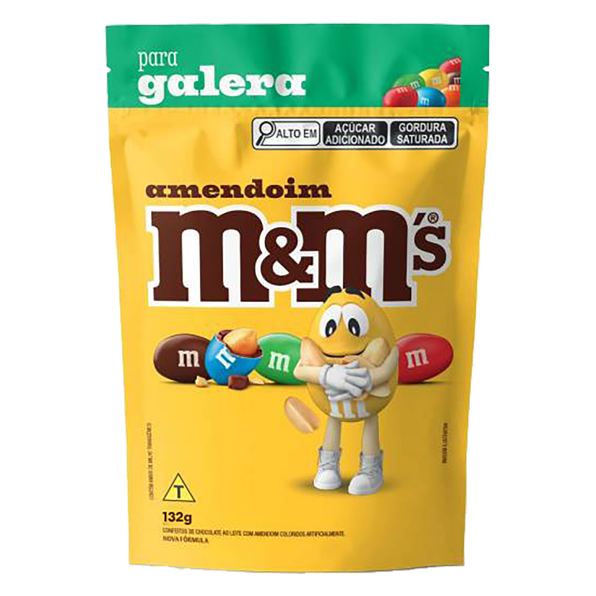 Confeito M&MS Amendoim para Galera 132g