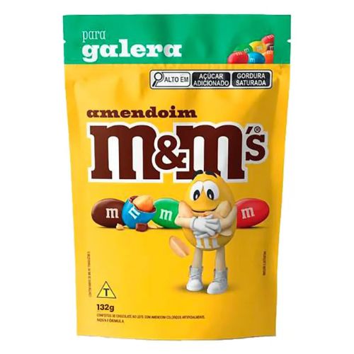 Confeito M&MS Amendoim para Galera 132g