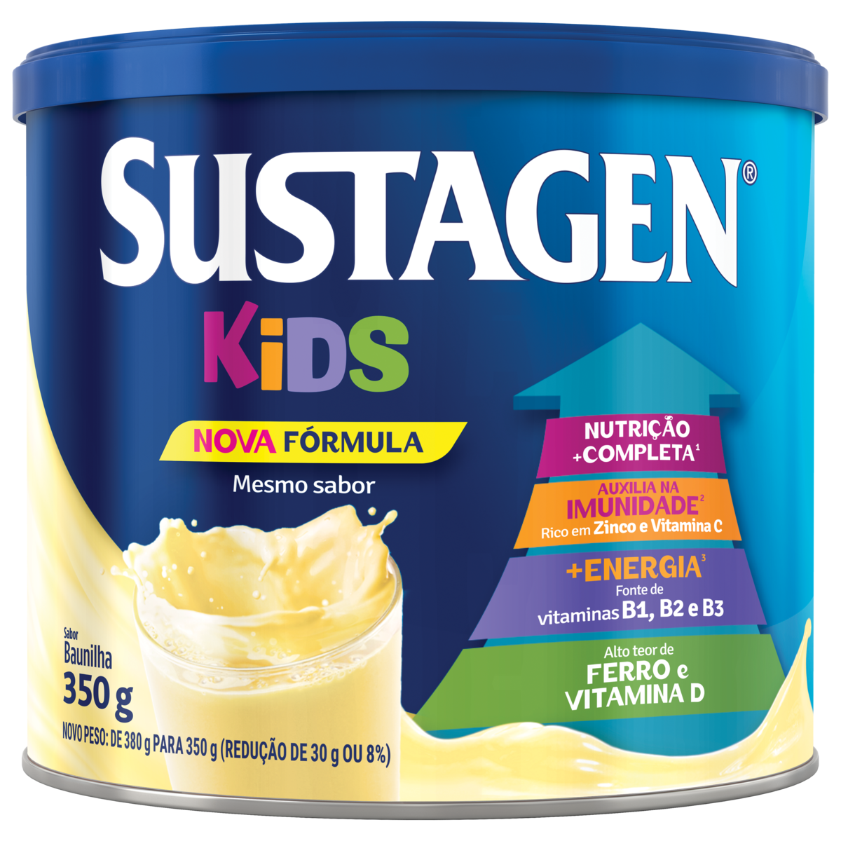 Complemento Alimentar Sustagen Kids Baunilha 380g