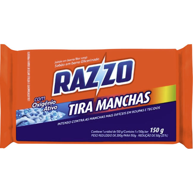 Sabão em Barra RAZZO Tira Manchas 150g