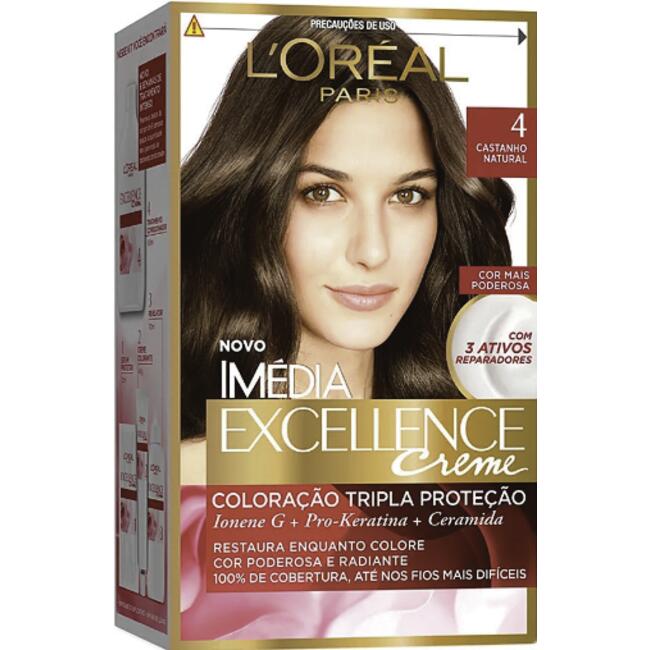 Tintura Imédia Excellence Castanho Kit