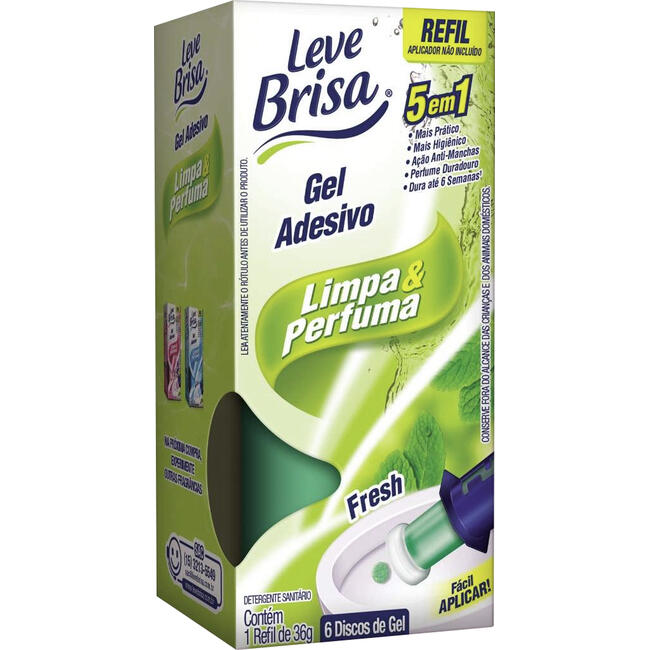 Desodorizador Gel Adesivo Leve Brisa Fresh Refil 36g