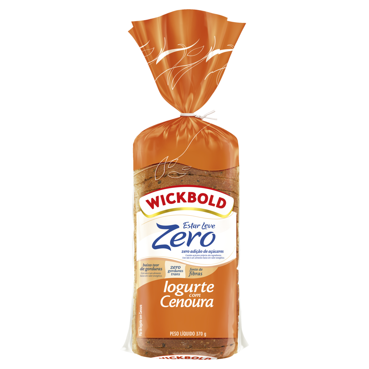 Pão Iogurte Cenoura Wickbold Estar Leve Pacote 370g