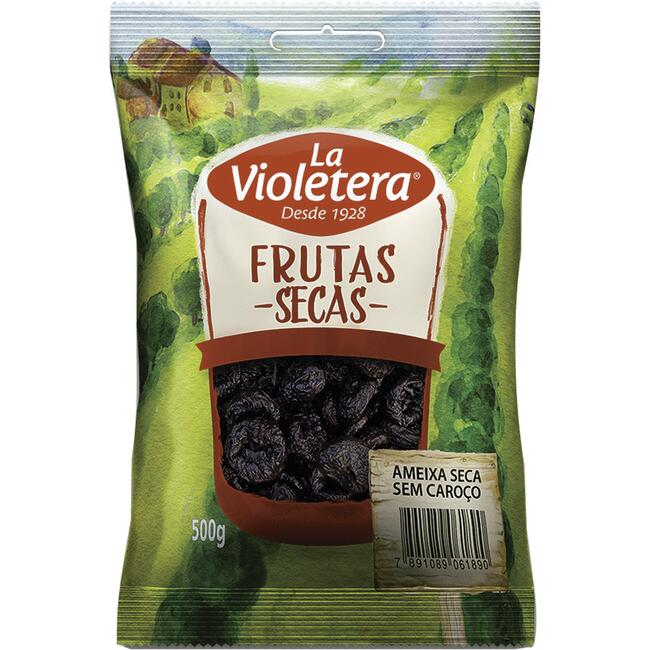 Ameixa Seca La Violetera Sem caroço 500g