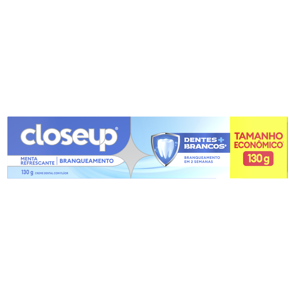 Creme Dental Closeup Dentes + Branco Menta Refrescante 130g