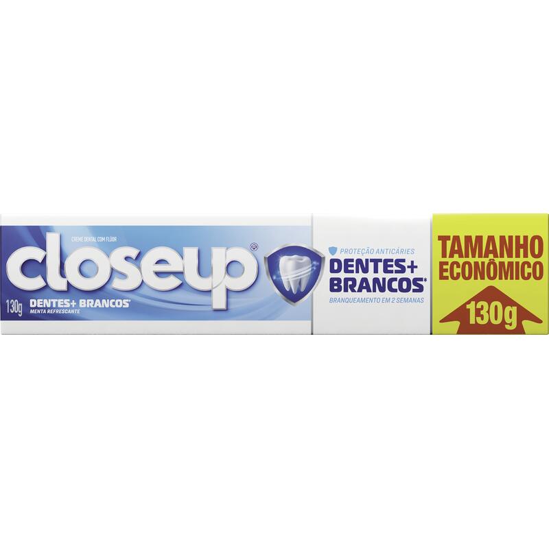 Creme Dental Closeup Dentes + Branco Menta Refrescante 130g