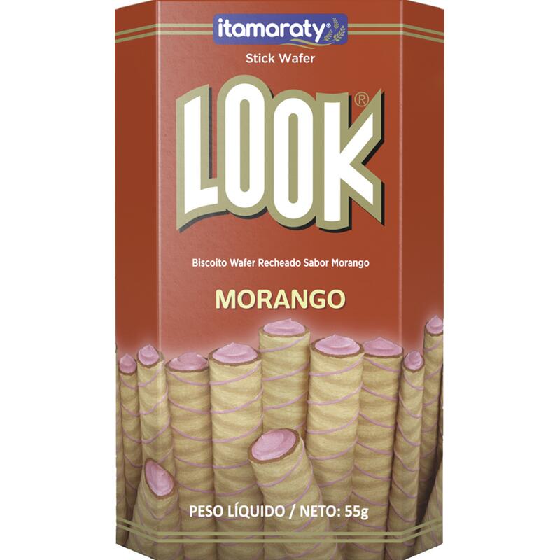 Biscoito Itamaraty Stick Look Morango 55g
