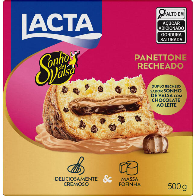 Panettone Recheado Lacta Sonho de Valsa 500g