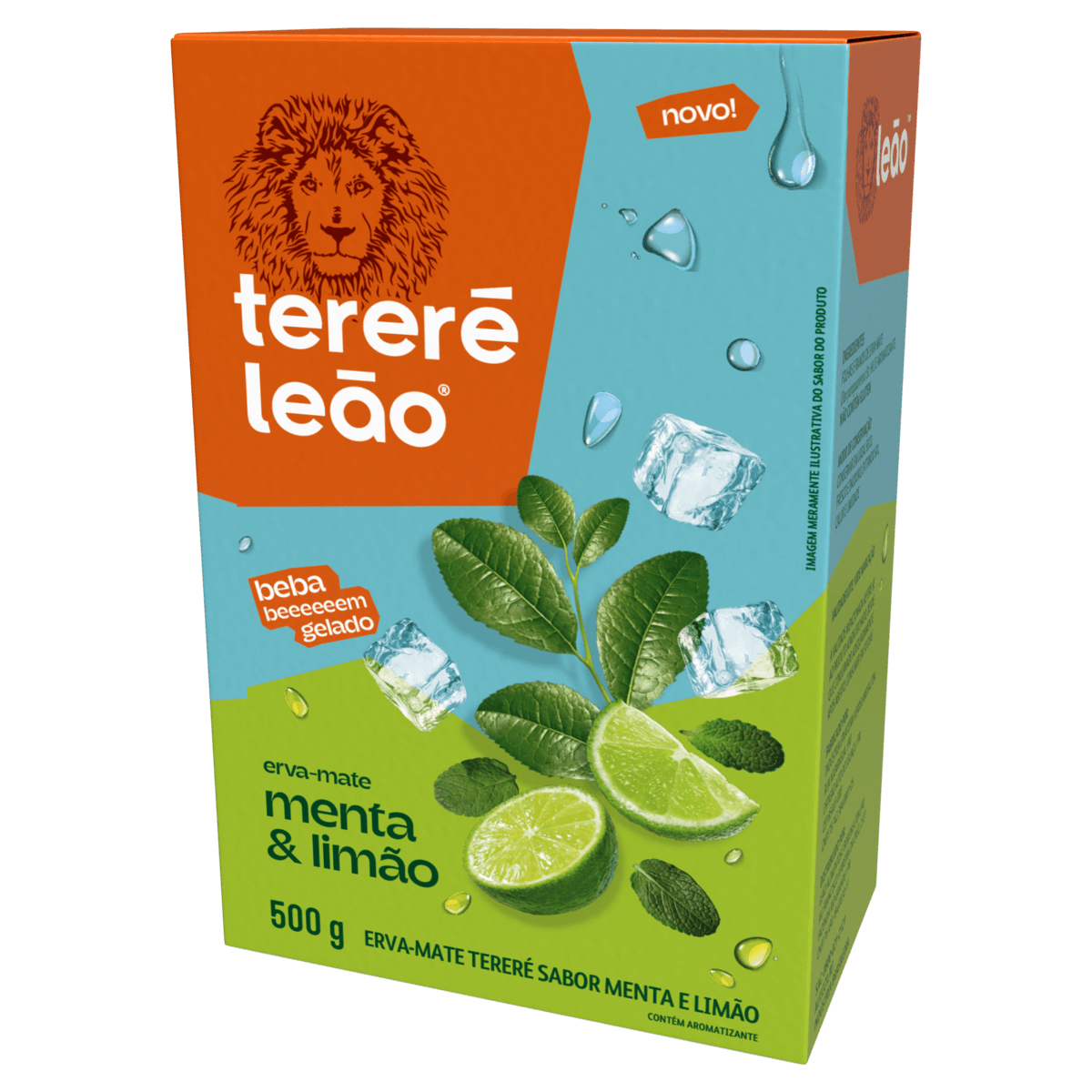 Erva-Mate Tereré Menta & Limão Leão Caixa 500g