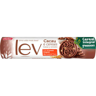 Biscoito Lev Marilan Cacau e Cereais 150g