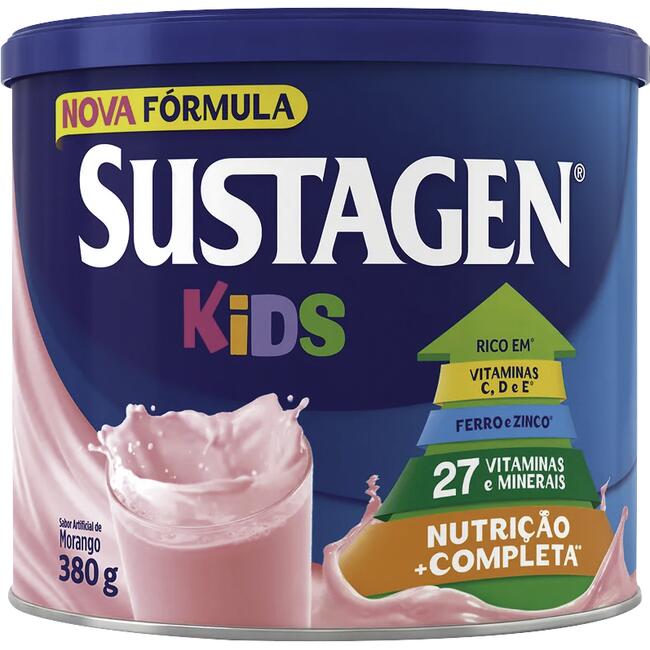 Alimento Sustagen Kids Morango 380g
