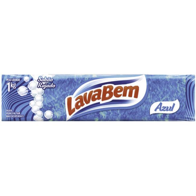 Sabão em Barra Lavabem Marmorizado Azul 1kg