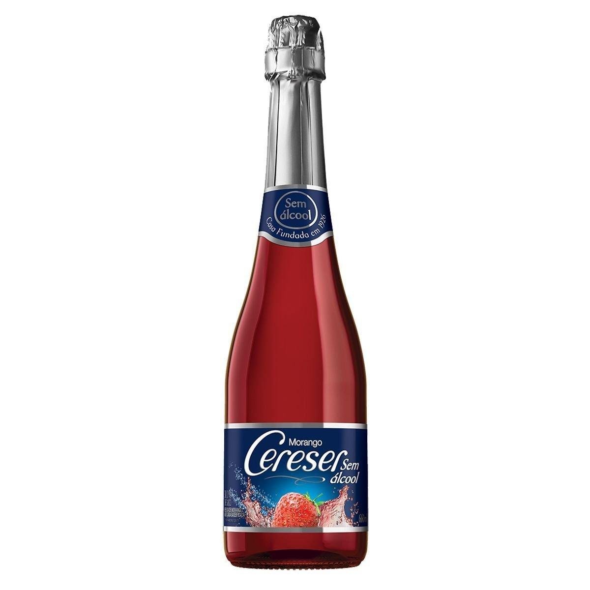 Filtrado De Morango Cereser Sem Alcool 660ml