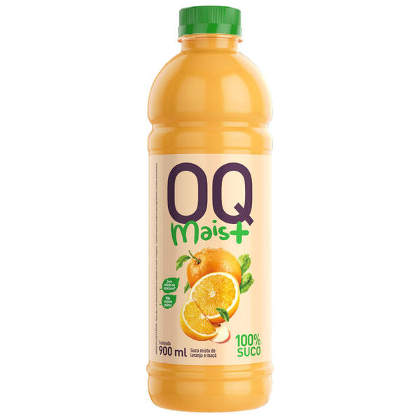 Suco OQ Mais 900ml - Laranja e Maçã - Pet