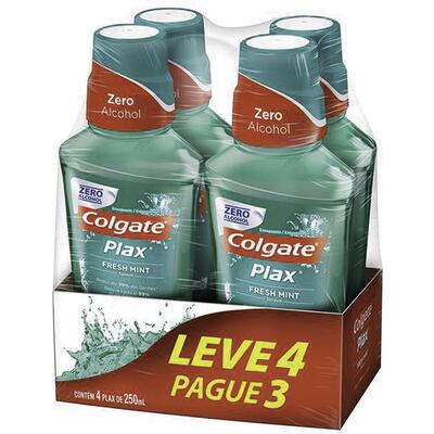 Antisséptico Bucal Colgate Plax Fresh 4x250ml