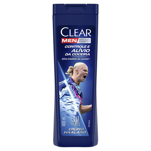 Shampoo Anticaspa Clear Men Controle e Alívio da Coceira 400ml