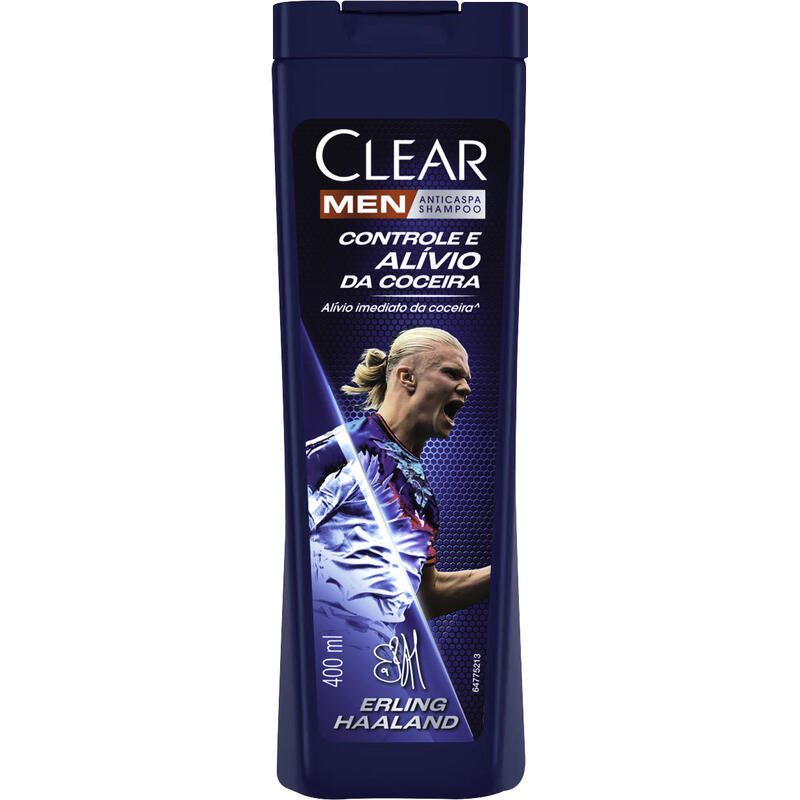 Shampoo Anticaspa Clear Men Controle e Alívio da Coceira 400ml
