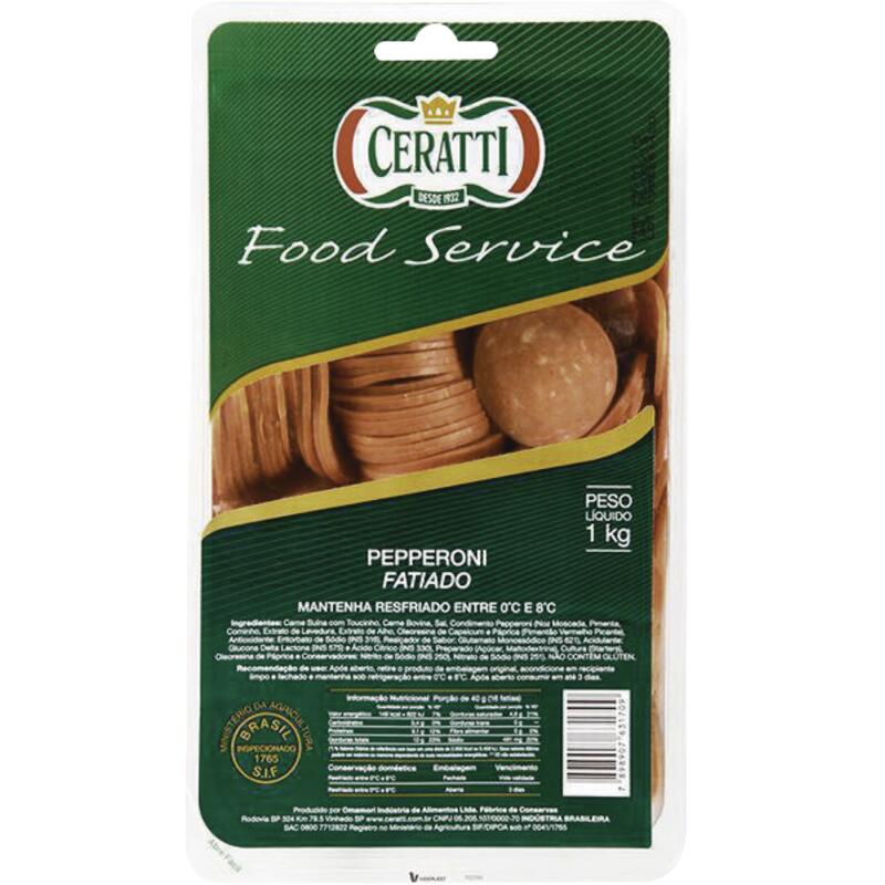 Pepperoni Ceratti Fatiado 1kg