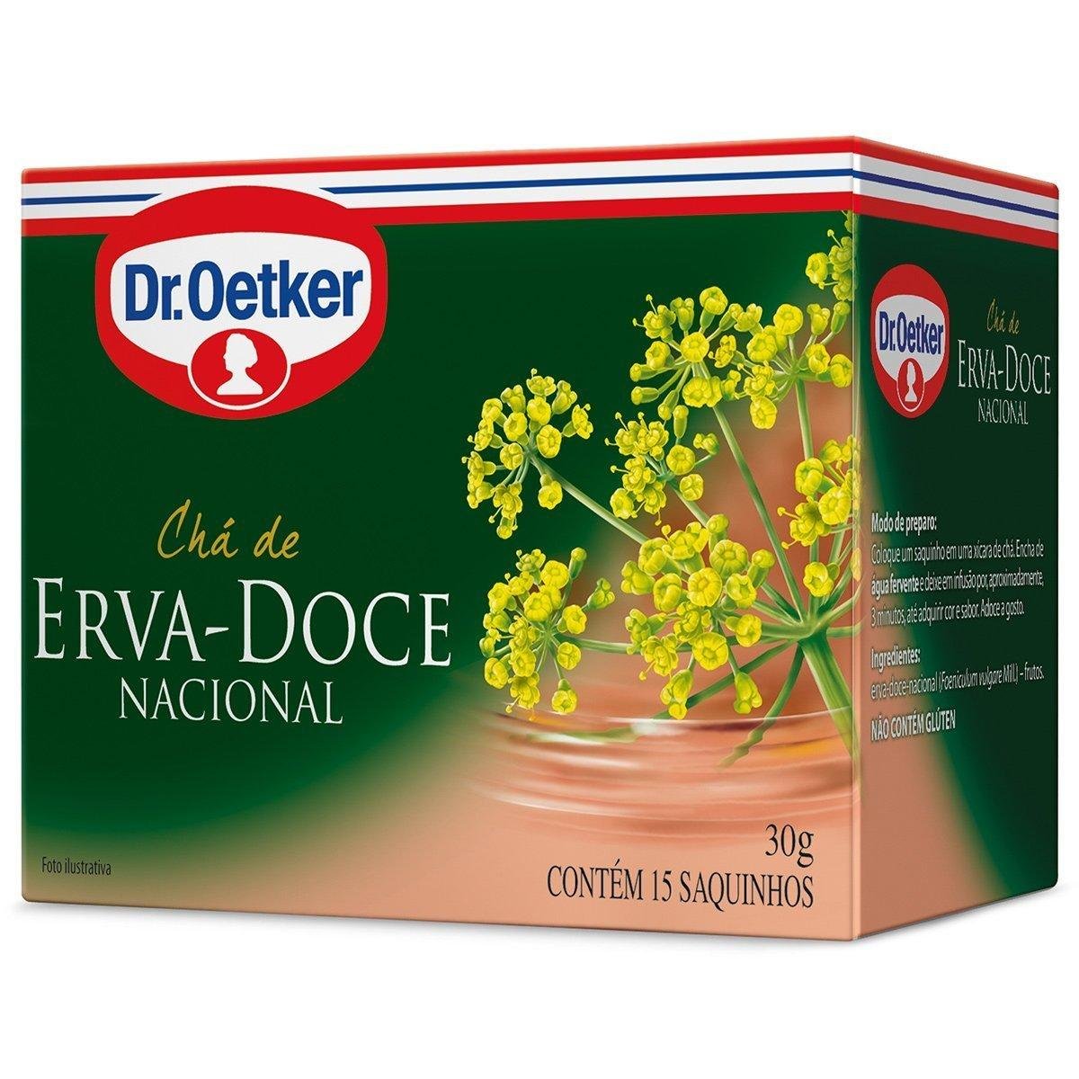 Chá DR OETKER erva doce com 15 Saquinhos 30g