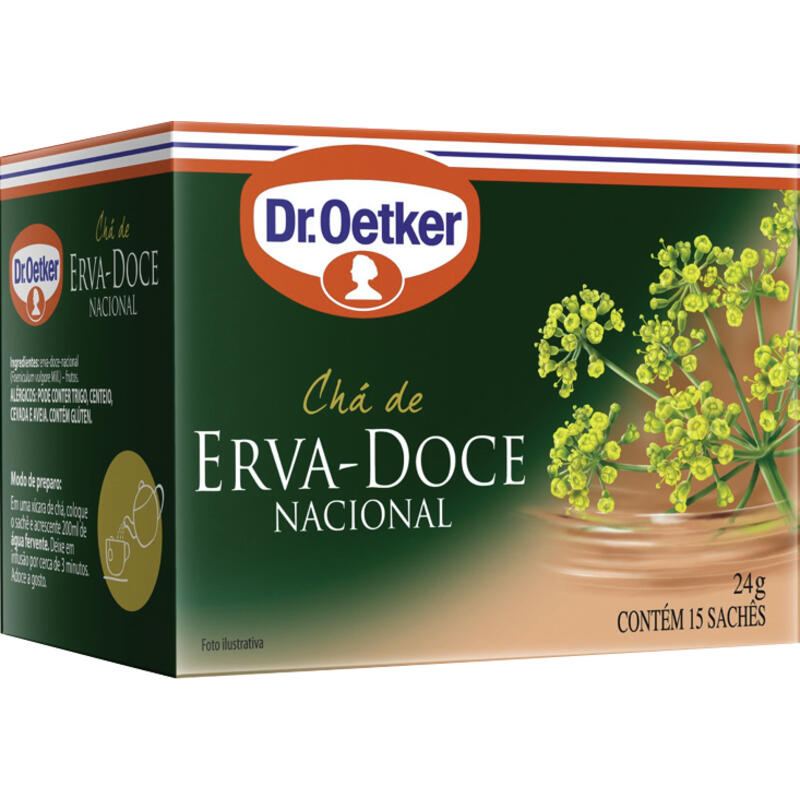 Chá DR OETKER erva doce com 15 Saquinhos 30g