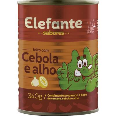 Extrato De Tomate Elefante Cebola e Alho 340g