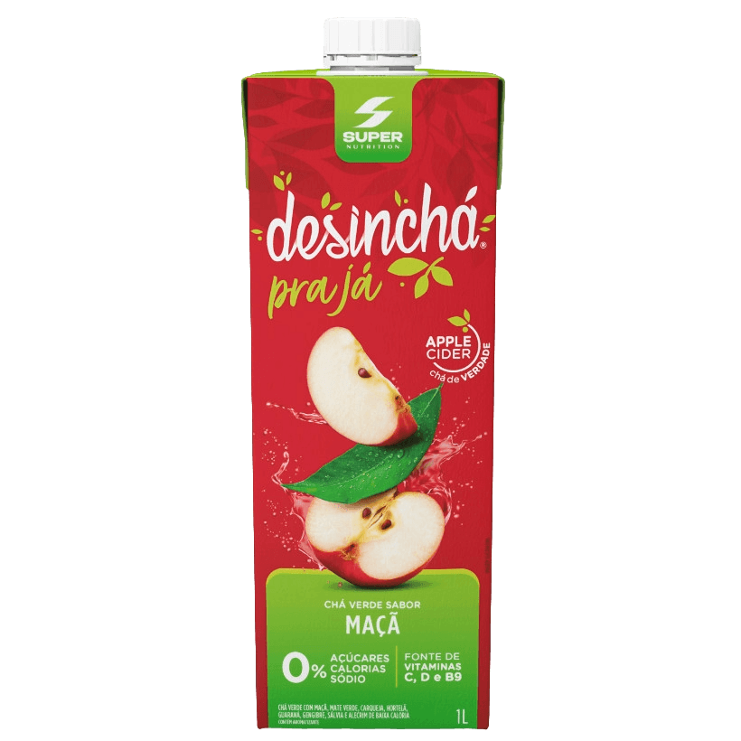 Chá Verde DESINCHÁ Maçã Sem Açúcar 1l