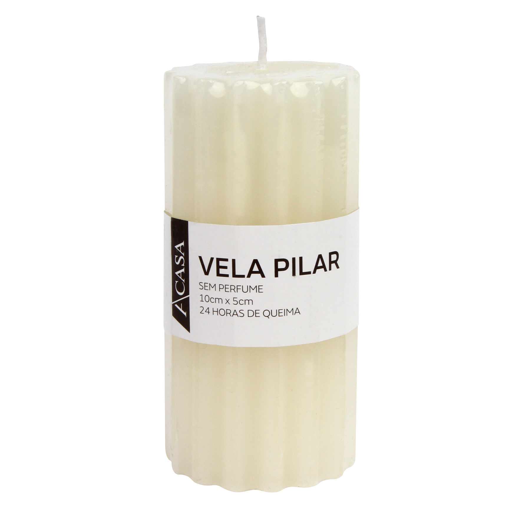 Vela Pilar  10cm - A\CASA