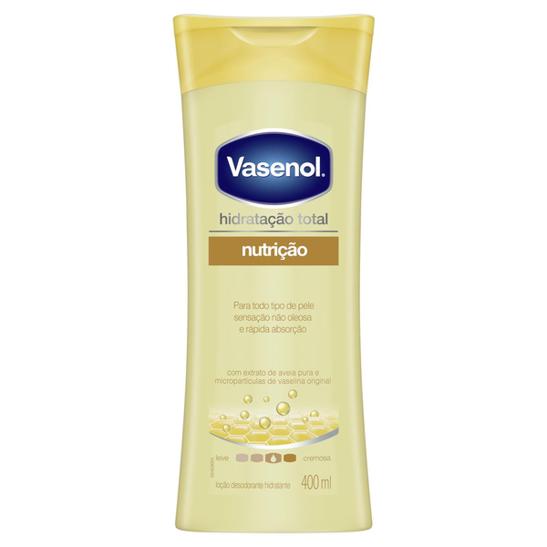 Loção Hidratante VASENOL Nutrição Todo Tipo de Pele 400ml