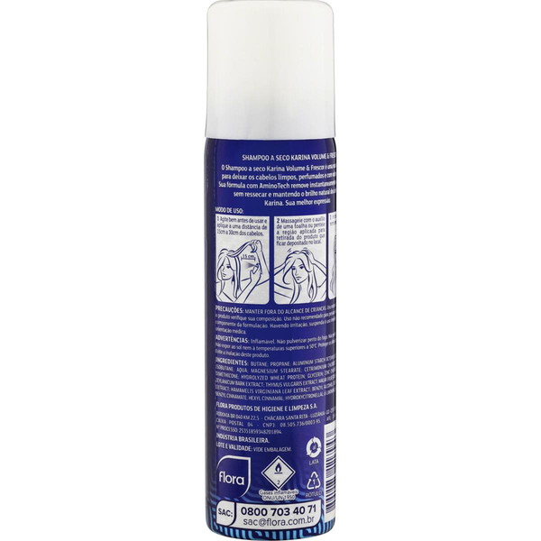 Shampoo a Seco Karina 150ml - Volume e Frescor