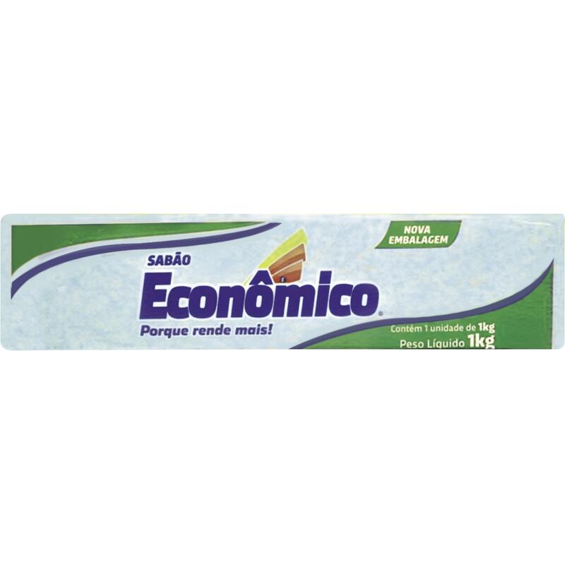 Sabão em Barra Econômico Marmorizado - Verde 1Kg
