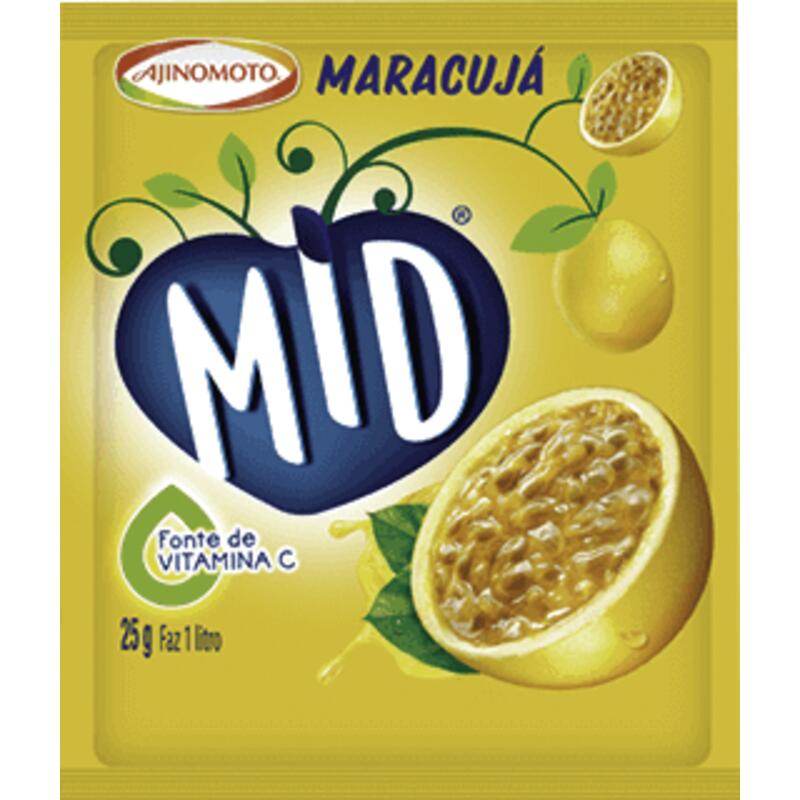 Refresco em Pó Mid Maracujá 25g