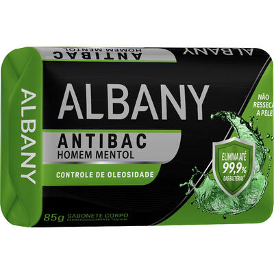 Sabonete Albany 80g - Men Antibac Mentol