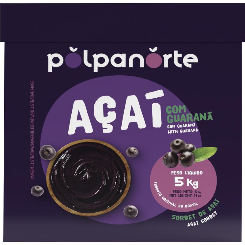 Açaí Polpa Norte Congelado Tradicional 5kg