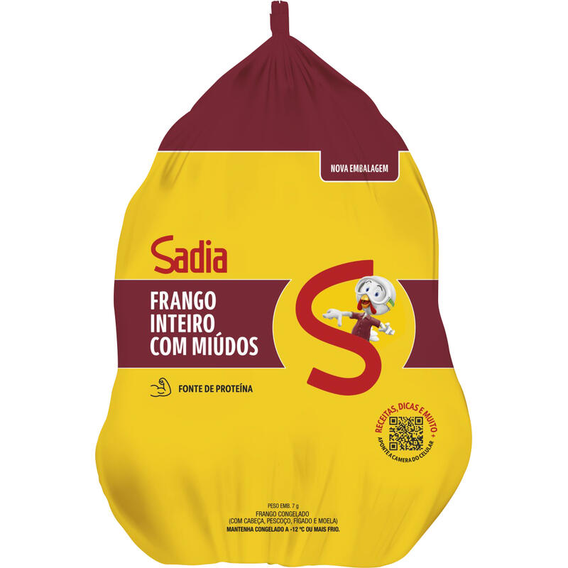 Frango Sadia Congelado Com Miúdos Preço por quilo na peça