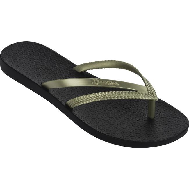 Sandália Ipanema Bossa Nova 33/34 - Preto/Ouro Par