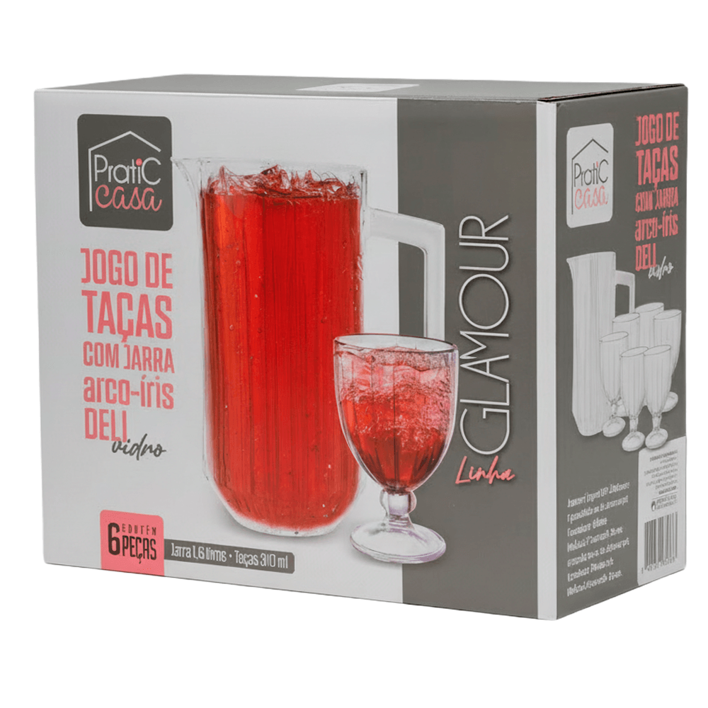 Jogo Pratc Casa Jarra + Taças un