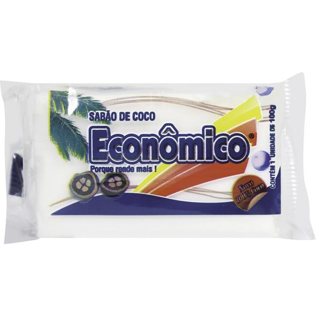 Sabão em Barra Marmorizado Econômico Coco 100g