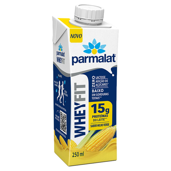 Bebida Láctea Milho Verde Parmalat Wheyfit 250ml