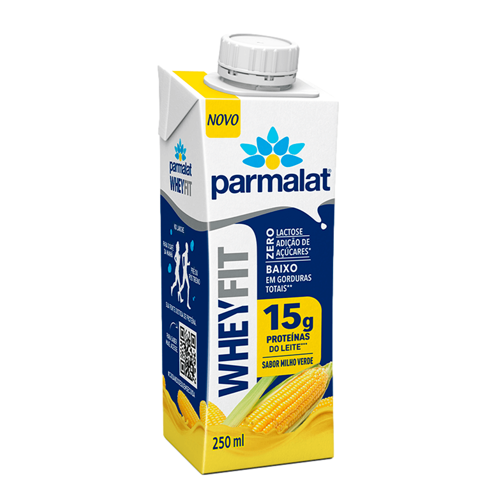 Bebida Láctea Milho Verde Parmalat Wheyfit 250ml