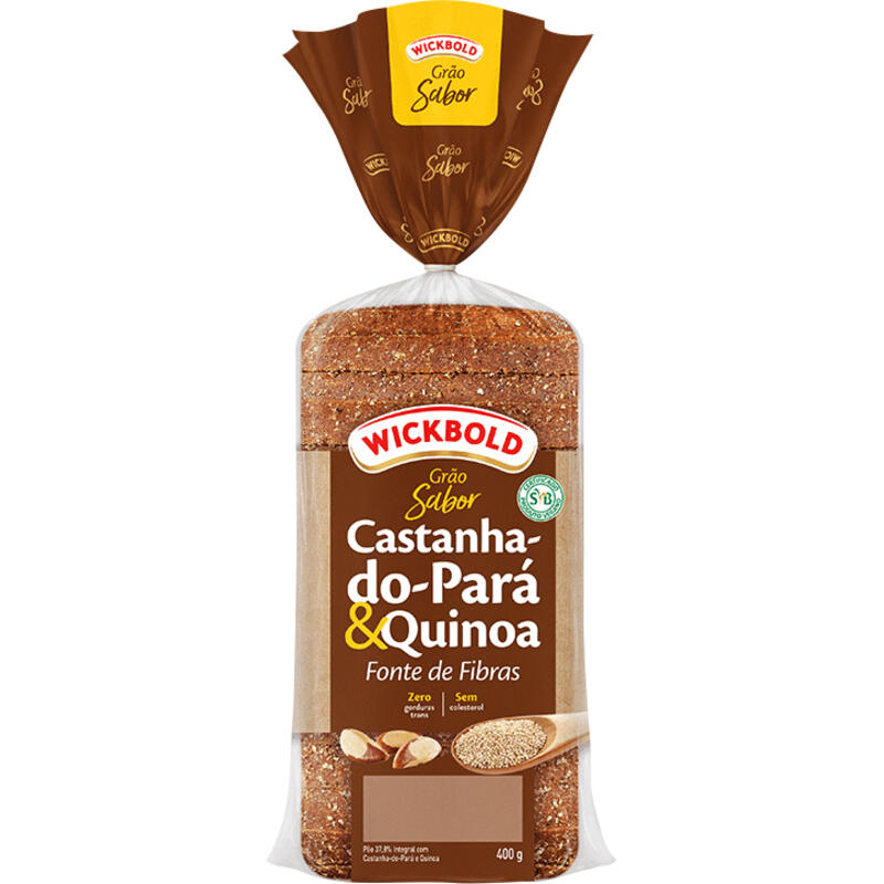 Pão Grão Sabor Wickbold Castanha do Pará e Quinoa 400g